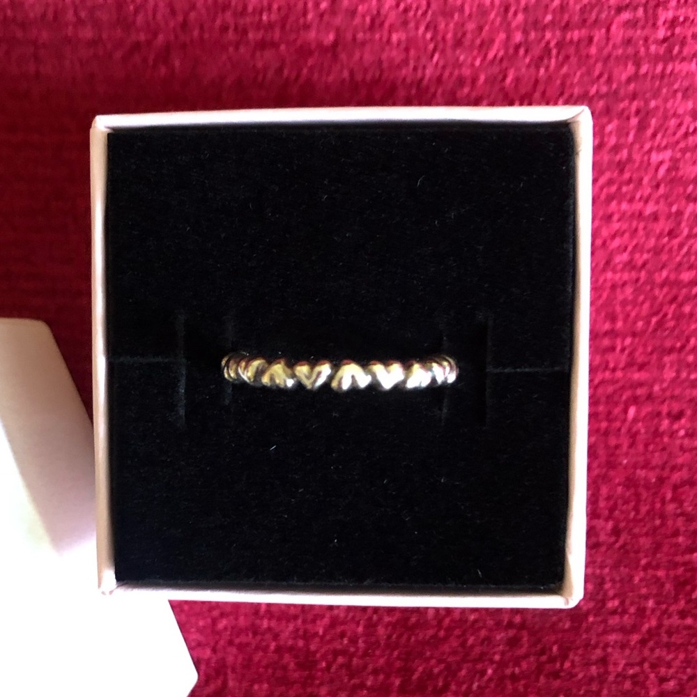 Authentic Pandora “Forever Love” Sterling Silver Band Ring.NWOT.